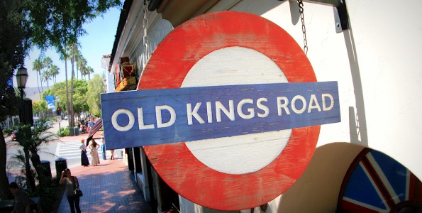 Old Kings Road Santa Barbara Front door logo sign