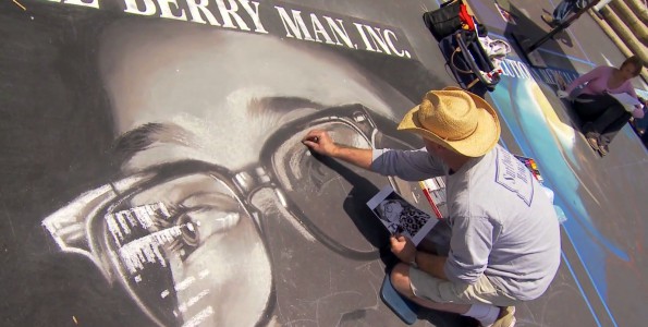 I Madonnari Street Painting Festival. Madonnaro Phil Robert for The Berry Man, Inc.