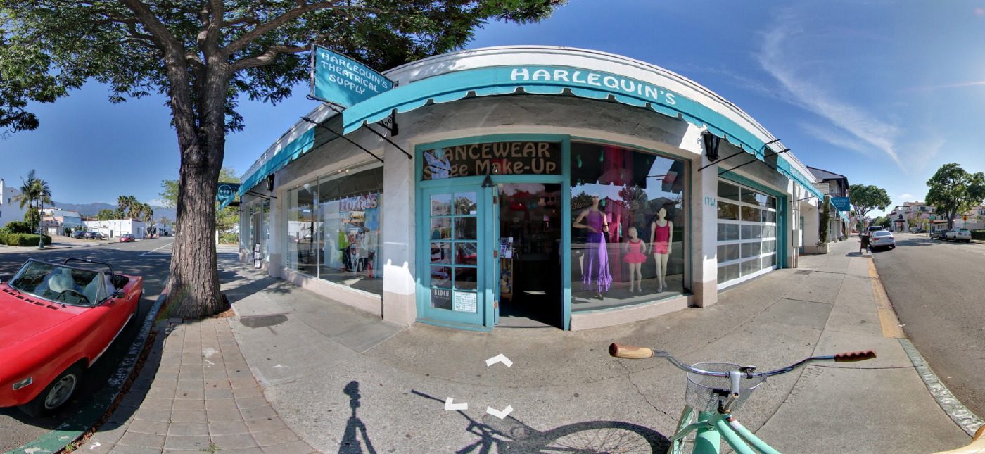 Harlequin's Theatrical Supply - Google Street View Trusted by 805 Productions Santa Barbara.